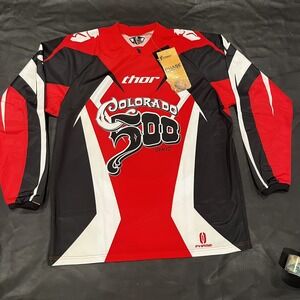 Thor Colorado 500 Racing Jersey-X Large Motocross Red Black